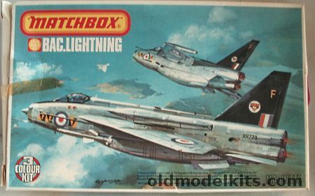 Matchbox 1/72 BAC Lightning F.6 - RAF Lightning F.2A No.92 Sq. West Germany June 1974, PK-114 plastic model kit